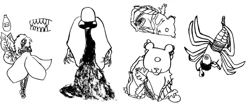All these sketches are for the saga of "The Discoveries of Isaac Arque" and are part of the published books.
